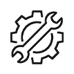 wrench in a gear icon